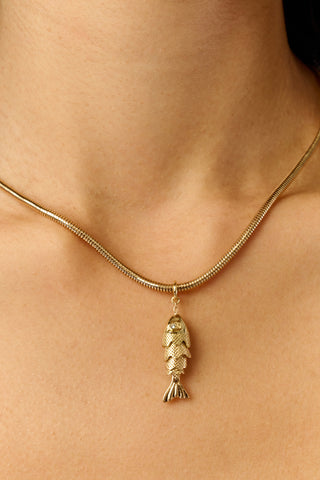 Roller Rabbit Gold SARDINE NECKLACE