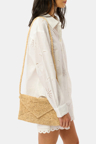 Hat Attack Natural Emmie Envelope Clutch