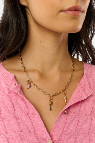 Roller Rabbit Gold PALM TREE CHARM