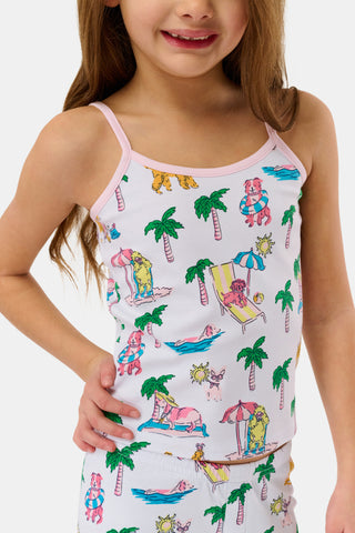 Roller Rabbit Pink Kids Poolside Pups Noa Set