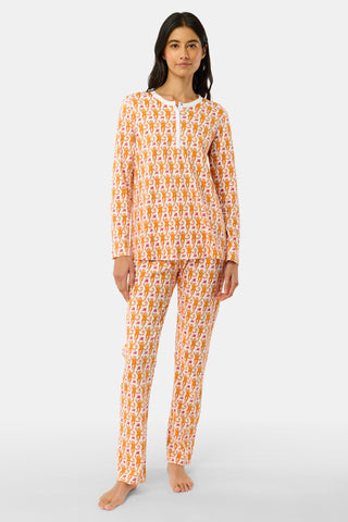 Roller Rabbit Orange Monkey Pajamas