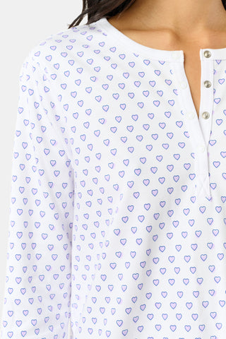 Roller Rabbit Lavender Hearts Pajamas