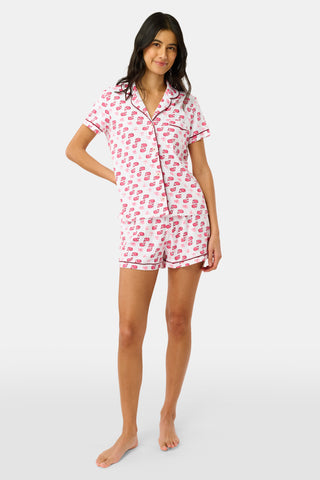 Roller Rabbit Pink Moby Polo Pajamas