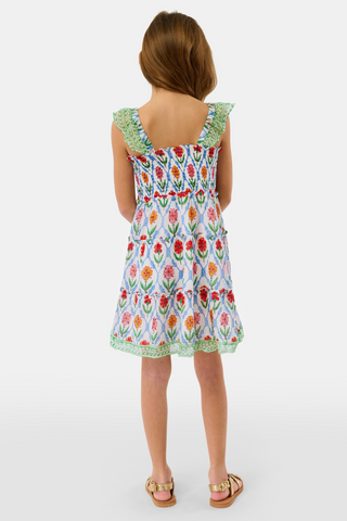 Roller Rabbit Blue Kids Infinity Floral Ceri Dress