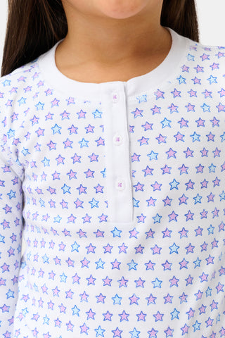 Roller Rabbit Lavender Kids Pop Stars Juniper Pajamas