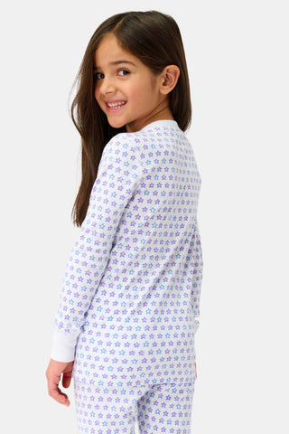 Roller Rabbit Lavender Kids Pop Stars Juniper Pajamas