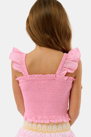 Roller Rabbit Pink Kids Fan Geo Tory Top