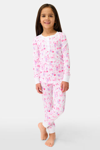Roller Rabbit Pink Kids Love Letters Juniper Pajamas