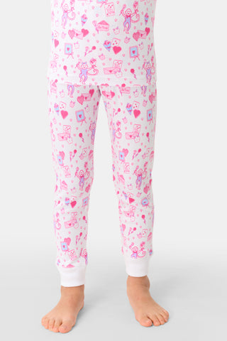 Roller Rabbit Pink Kids Love Letters Juniper Pajamas