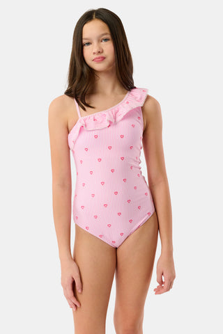 Roller Rabbit Pink Kids Mini Hearts Tula One Piece