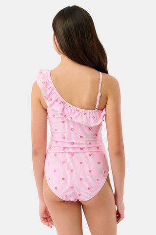 Roller Rabbit Pink Kids Mini Hearts Tula One Piece