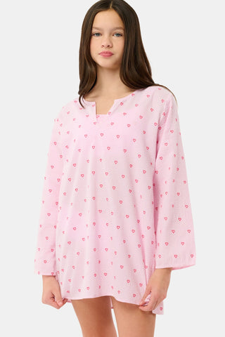 Roller Rabbit Pink Kids Mini Hearts Kurta