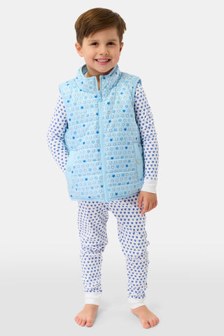 Roller Rabbit Blue Kids Pop Stars Kiana Puffer Vest