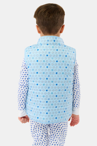 Roller Rabbit Blue Kids Pop Stars Kiana Puffer Vest