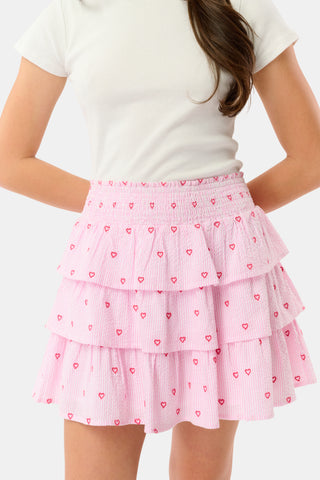 Roller Rabbit Pink Kids Mini Hearts Sami Skirt