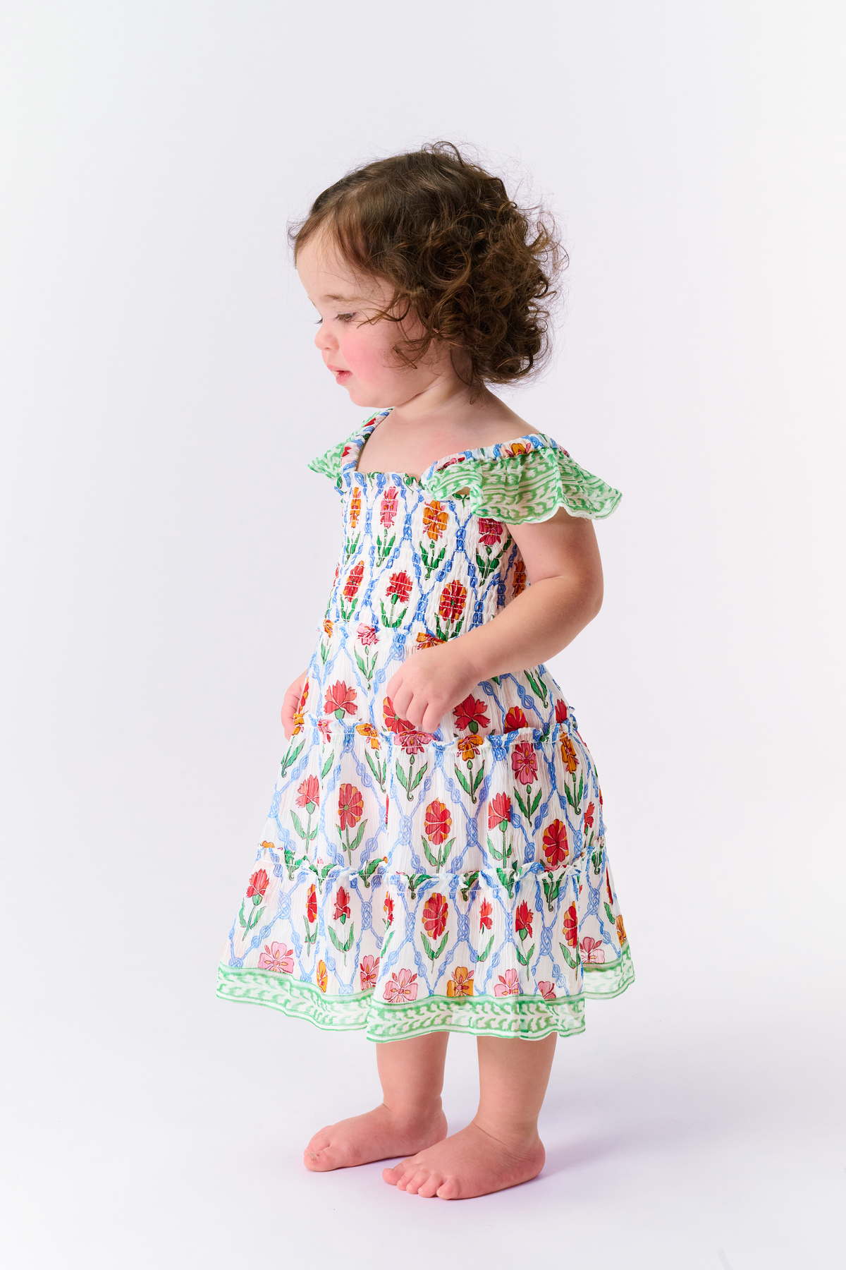 KILIG キリグ kids floral dress Kids Infinity Floral Ceri Dress | ROLLER RABBIT – Roller Rabbit