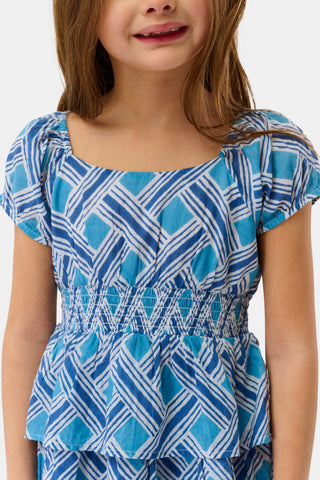 Roller Rabbit Blue Kids Liana Alana Dress