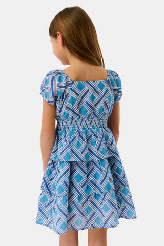 Roller Rabbit Blue Kids Liana Alana Dress