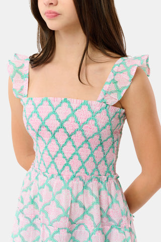 Roller Rabbit Aqua Kids Jemina Ceri Dress