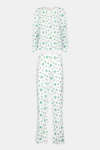 Roller Rabbit Green Luck O' The Monkey Pajamas