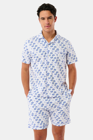 Roller Rabbit Men's Blue Moby Louie Pajamas