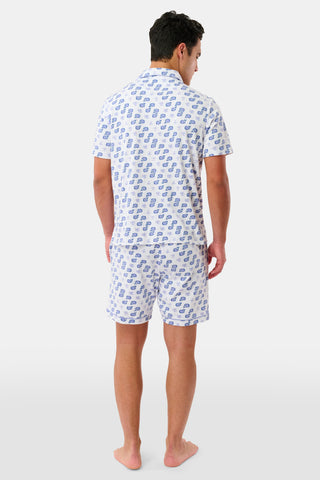 Roller Rabbit Men's Blue Moby Louie Pajamas