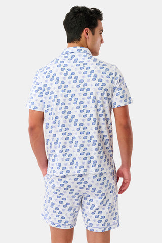 Roller Rabbit Men's Blue Moby Louie Pajamas
