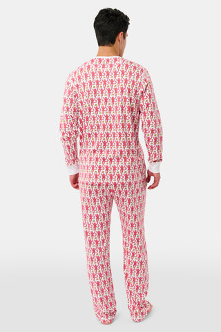Roller Rabbit Men's Monkey Pink Spencer Pajamas