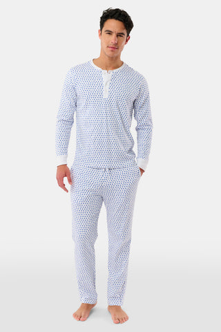 Roller Rabbit Blue Mens Hearts Spencer Pajamas