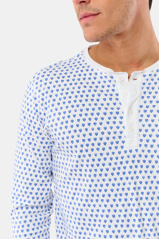 Roller Rabbit Blue Mens Hearts Spencer Pajamas