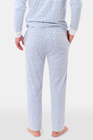 Roller Rabbit Blue Mens Hearts Spencer Pajamas