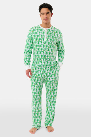 Roller Rabbit Men's Emerald Monkey Spencer Pajamas 