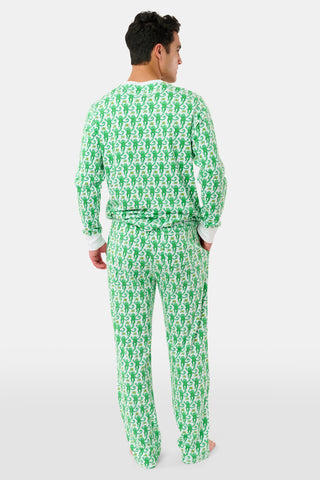 Roller Rabbit Men's Emerald Monkey Spencer Pajamas 