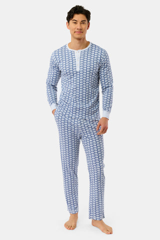 Roller Rabbit Blue Mens Hathi Spencer Pajamas