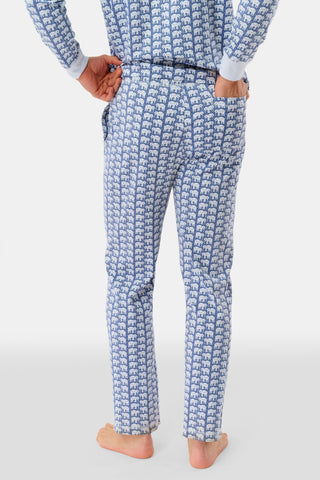 Roller Rabbit Blue Mens Hathi Spencer Pajamas