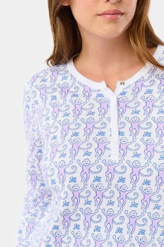 Roller Rabbit Lavender Monkey Pajamas
