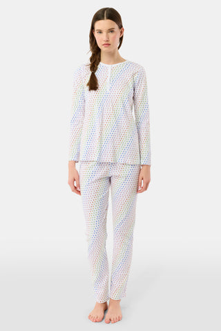 Roller Rabbit Rainbow Disco Hearts Pajamas