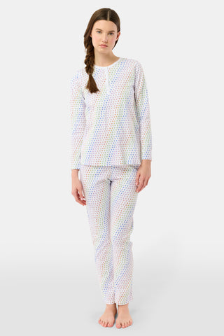 Roller Rabbit Rainbow Disco Hearts Pajamas