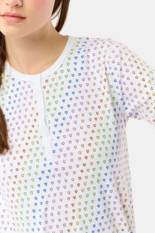 Roller Rabbit Rainbow Disco Hearts Pajamas