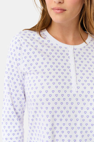 Roller Rabbit Lavender Hearts Pajamas