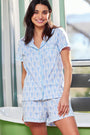 Roller Rabbit Lovely Monkey Polo Pajamas Blue 