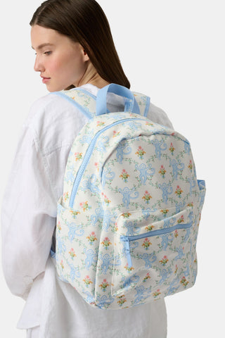 Roller Rabbit x Hill House Blue Floral Monkey Trellis Backpack