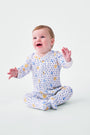 Infant Festival Of Lights Zipper Footie