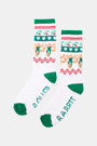 Roller Rabbit Gingerbread Party Tube Socks