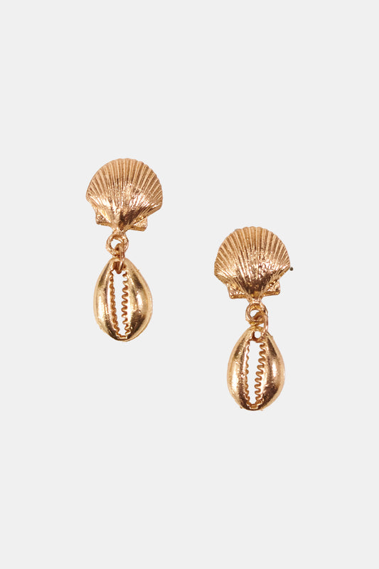 Roller Rabbit Gold Seashell Earring
