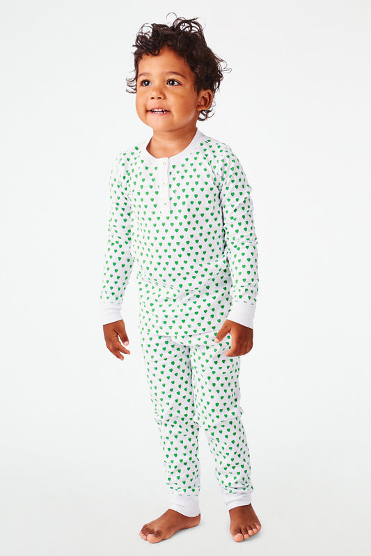 Roller Rabbit Kids Emerald Hearts Pajamas