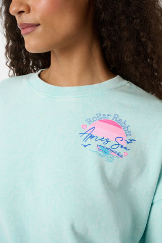 Roller Rabbit Mint Apres Sea Phoebe Sweatshirt