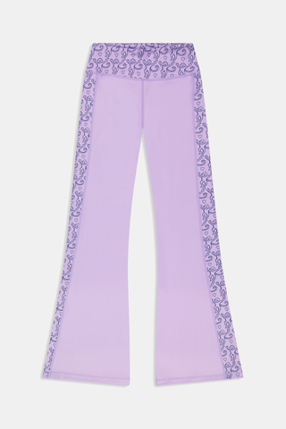 Roller Rabbit Lavender Lovely Monkey Ally Flared Leggings