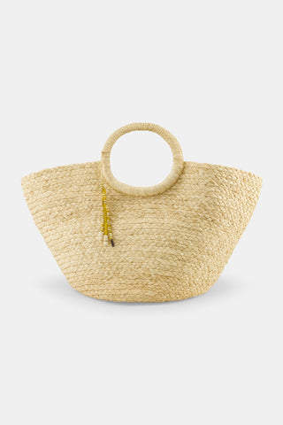 Roller Rabbit Natural Mimi Basket Tote