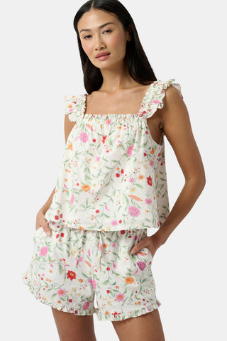 Roller Rabbit White Baroque Floral Saylor Set